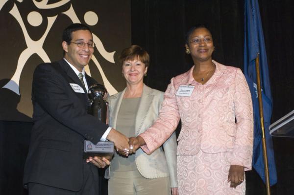 The Outstanding High School Student Award was presented to Michael Youssef, Southside High School