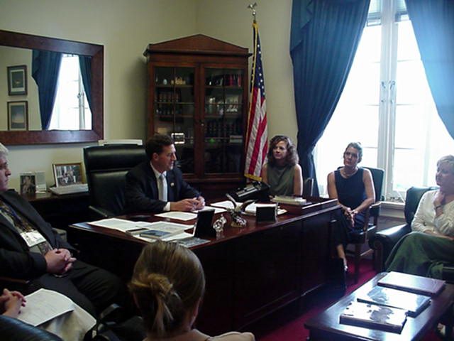Senator DeMint's office (l-r) Kathy Creswell, Thelma Jones and Sharon McAbee
