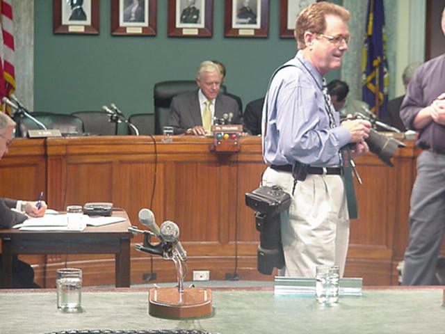 Senator Hollings at a Senate Committee meeting
