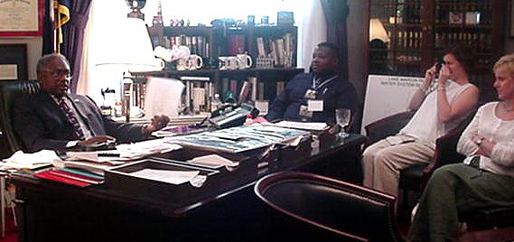 Congressman Clyburn's office - Cedrick Tidwell, Catherine Bunch and Sharon McAbee