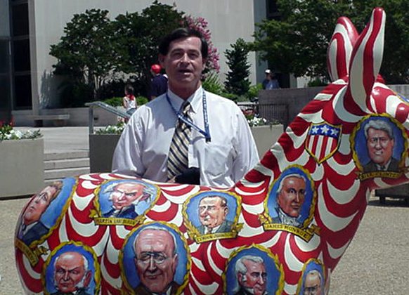 Dr. Gordon with one of the 