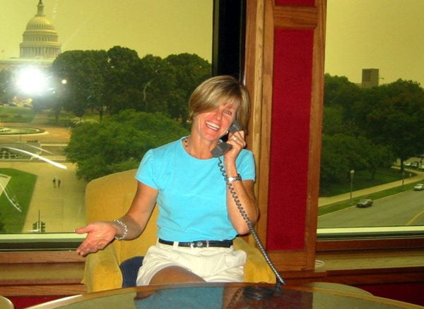Downing Hudson at the Washington Journal News desk at C-Span