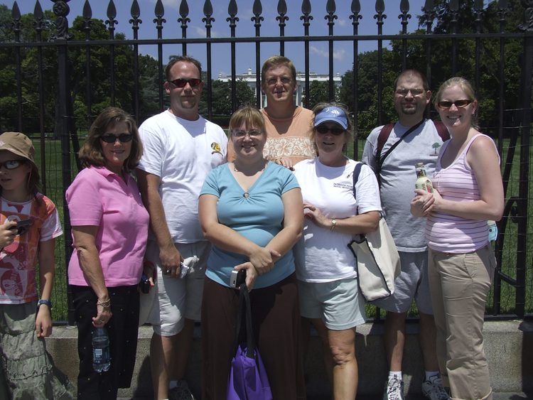 The group in front of the White House