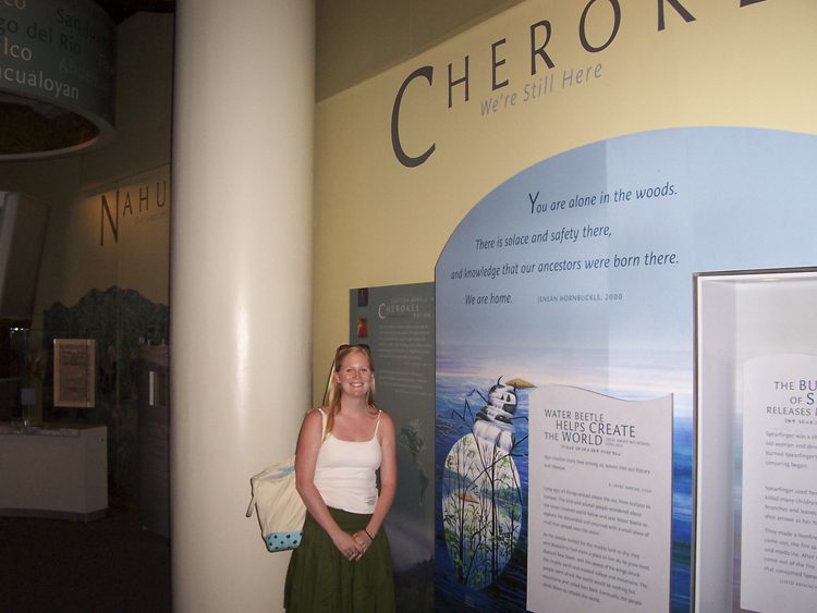 Melissa Venters at American Indian Museum