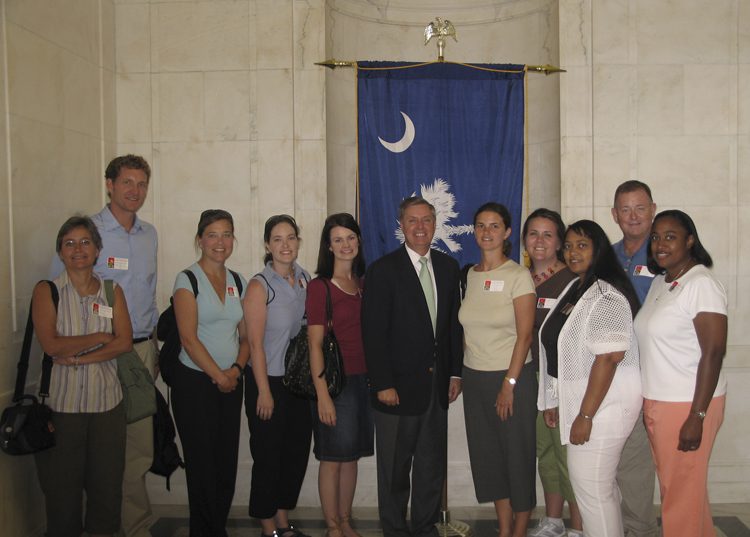 Teachers with U.S. Senator Lindsey Graham