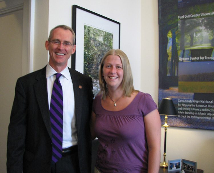 U.S. House of Representatives Bob Inglis with Joanna Reese