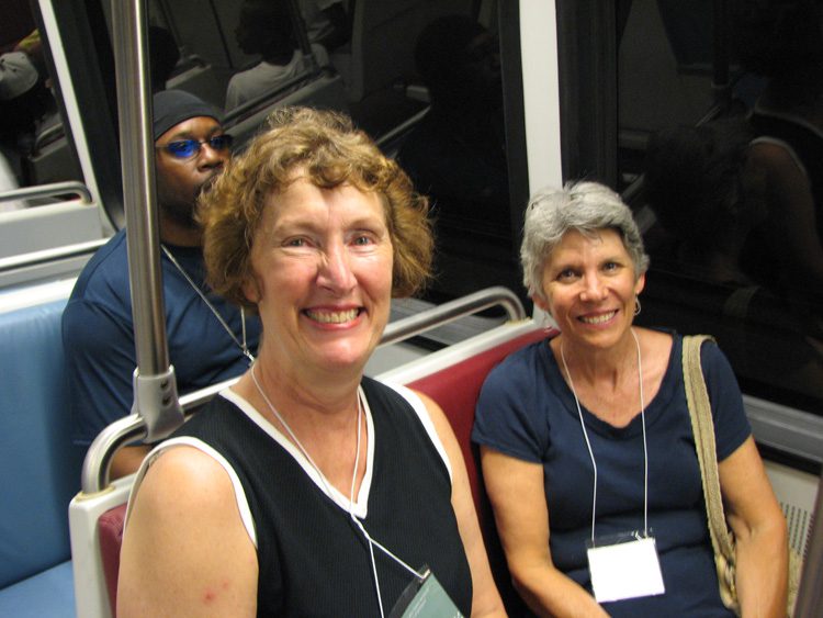 (l-r) Barbara Bohnstadt and Karen Brown