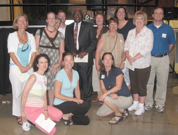 U.S. Congressmen & House Majority Whip James Clyburn with the group