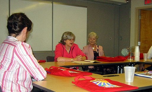 The group met with Carol Rasco from Reading is Fundamental and Sandy Rinck