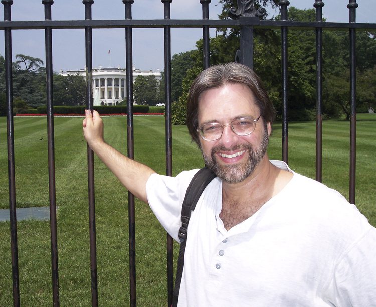 Dean Roesner in front of the White House