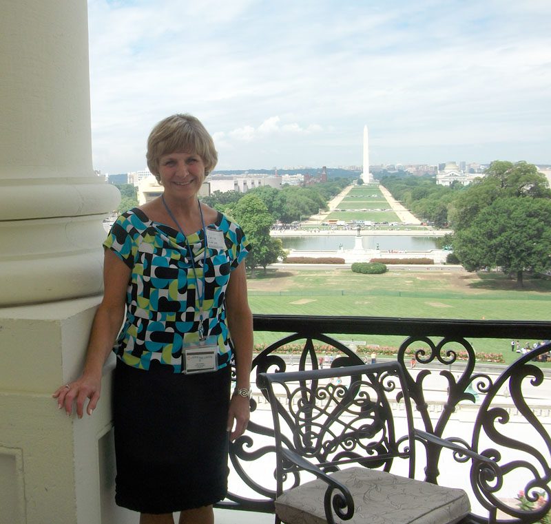 Susan Hilton in the National Mall