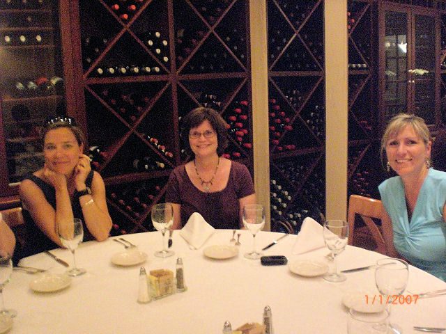 (l-r) Liz Smith, Kathy Howell and Pamela Barefoot