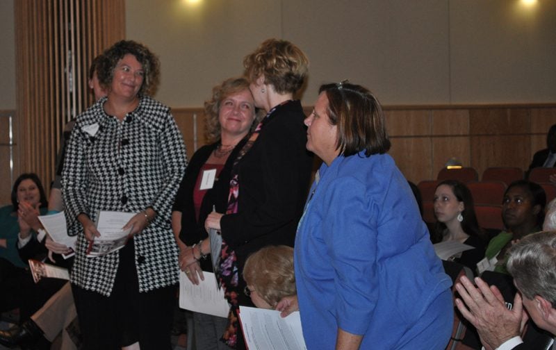 Representatives of South Carolina Teaching Fellows, CERRA, Winthrop University, award winner