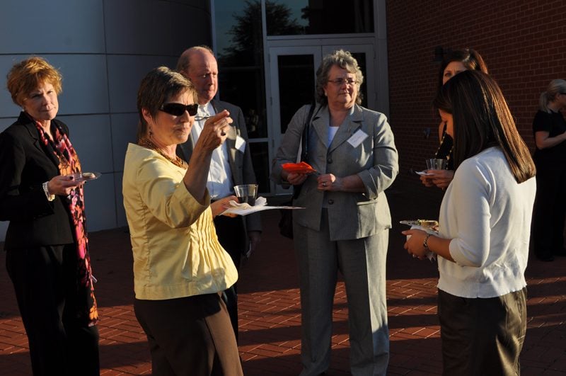 (l-r) Jane Turner, Executive Director, CERRA; Laura Callaway Hart; Alex James; Betsy Carpentier; Courtenay Williams; and Megan Dodgens