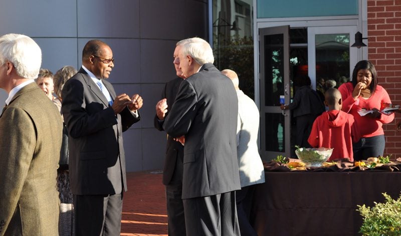Herb Johnson of Michelin with Jim Reynolds of the SC Chamber of Commerce