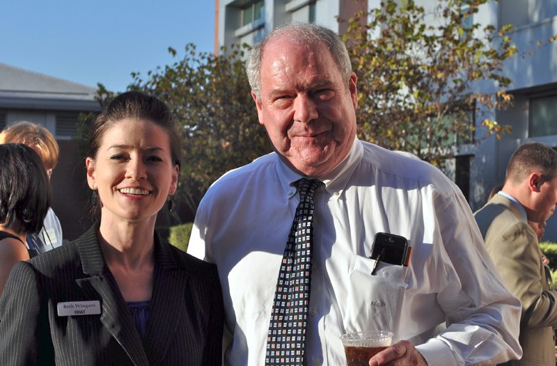 Beth Wingard and Ken Childs, Childs & Halligan and sponsor of this event