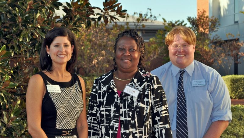 Courtenay Williams, Project Director for the Center for Education Policy and Leadership, Leila Williams, Superintendent of Colleton County, Scott McPherson, Project Coordinator/New Tech Network liaison with the Center for Education Policy and Leadership at the Riley Institute