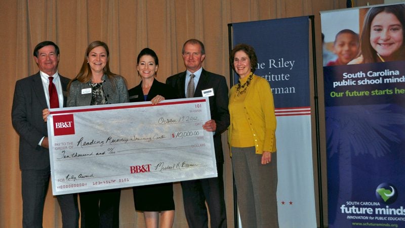 Congratulations to the 2012 Dick and Tunky Riley WhatWorksSC Award winner, the Reading Recovery Training Center at Clemson University!