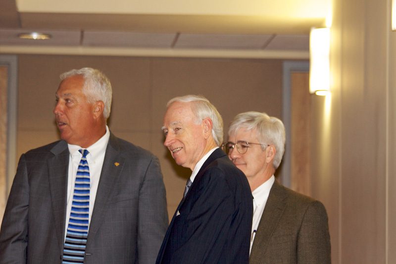 (l-r) Robbie Barnett of the SC Chamber of Commerce, Sonny White, President of Midlands Technical College