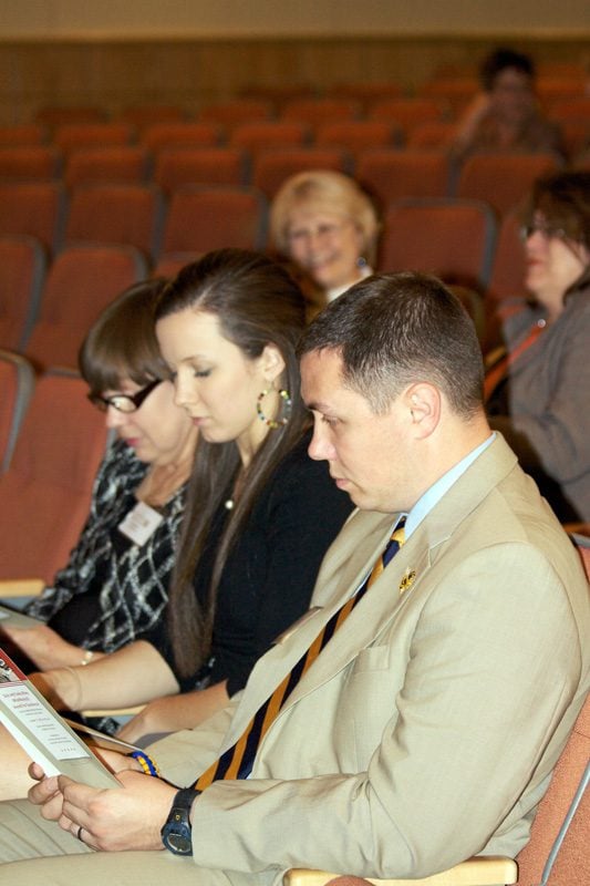 Representatives from the Teacher Cadet program at Fort Mill High School