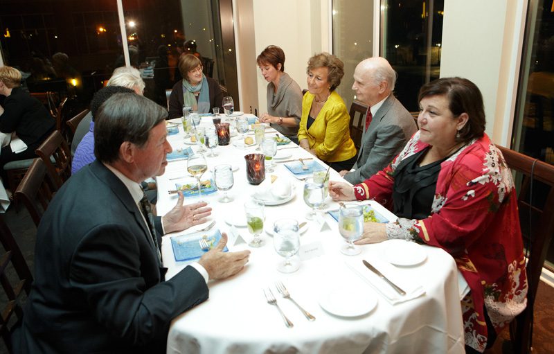 (l-r) Don Gordon, Audrey Hutchinson, Terry Peterson, Scott Shanklin Peterson, Shawn Stelow, Jen Rinehart, Betty Farr, Dick Riley and Gigi Antoni