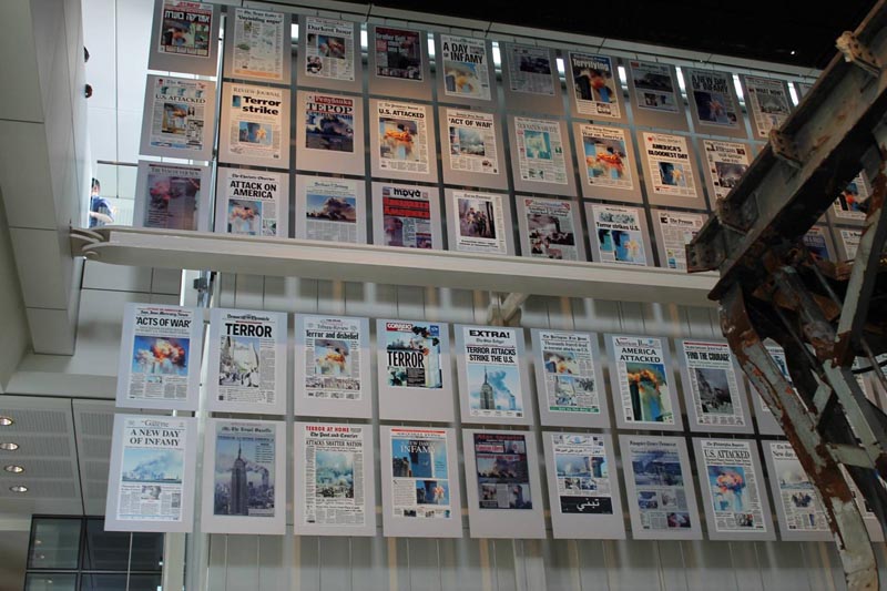 The Newseum exhibit 9/11 Gallery sponsored by Comcast Chronicling an Attack on America