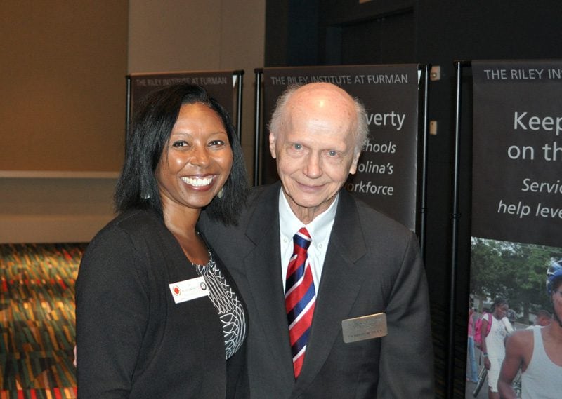 Secretary Riley with a guest