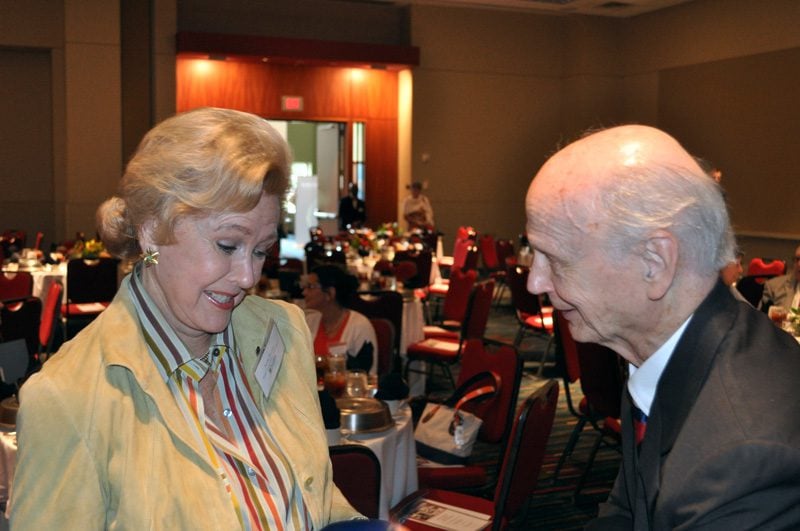 Secretary Riley with a guest