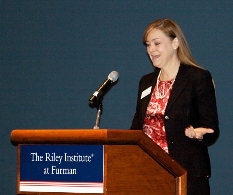 Dr. C. C. Bates speaking about her program