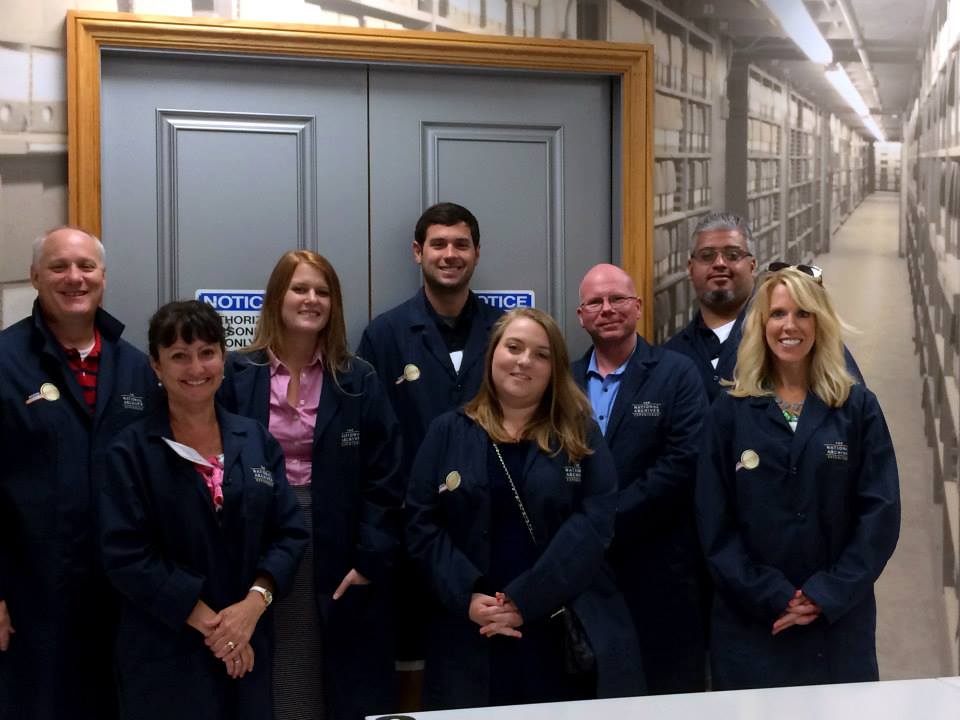 Row 1 (l-r): Katie Crosby, Aubry Stegall , Melody Shafer; Row 2 (l-r) Bob Roudybush, Taylor Bauer. Daniel Bailey, Glenn Robinson and Pablo Rivera-Arriaga