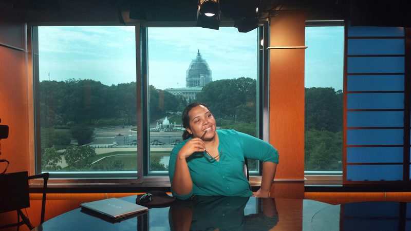 Teacher of Government Charly Adkinson at C-SPAN