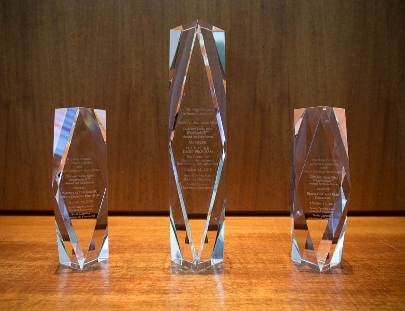 The Awards for The Teacher Cadet Program, Parents as Teachers SC and Reach Out and Read Carolinas