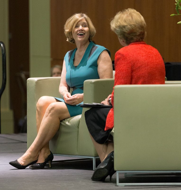 Molly Spearman and Linda O'Bryon