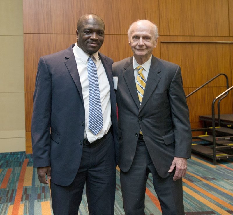 Kenny Generette, a Furman University Political Science alum and attorney for the Horry County School District, and Secretary Riley