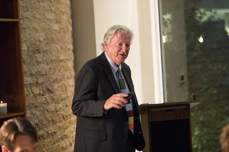 Terry Peterson addressing the Fellows