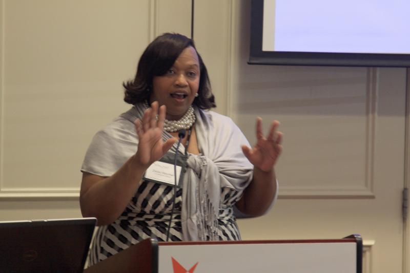 SC Afterschool Alliance Executive Director Zelda Waymer addressing the Fellows