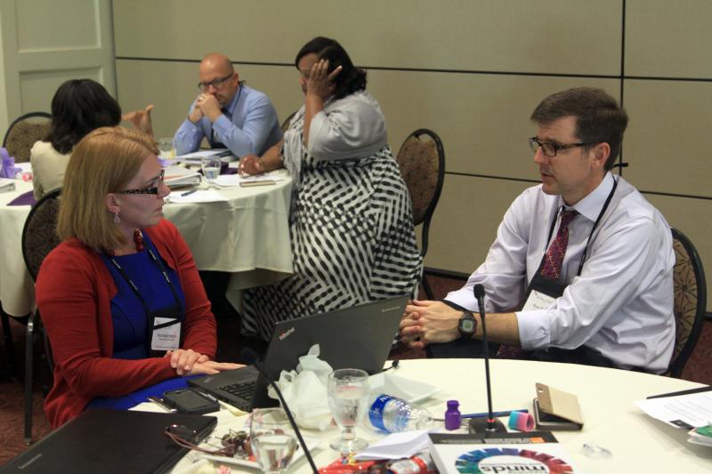 2016 White-Riley-Peterson Fellows brainstorming