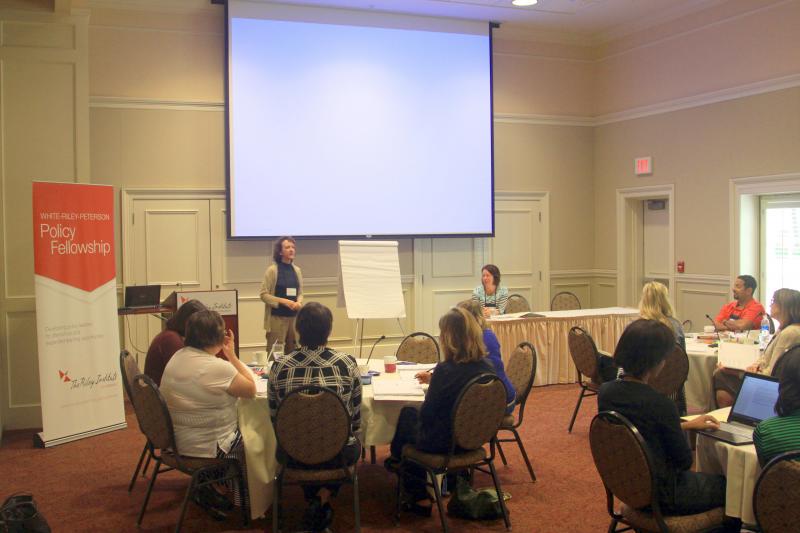 Dr. Vinson and Jen Rinehart presenting