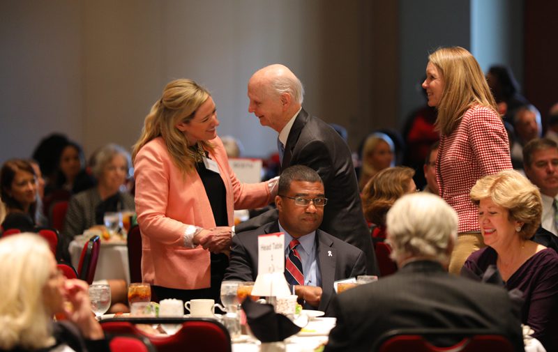 Caroline Mauldin meeting Secretary Riley
