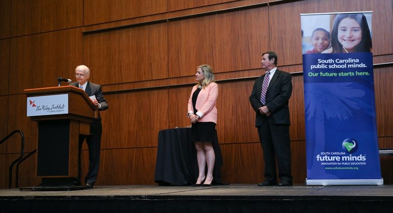 Dick Riley, former two-term Governor of South Carolina and U.S. Secretary of Education, leading the Presentation of Awards