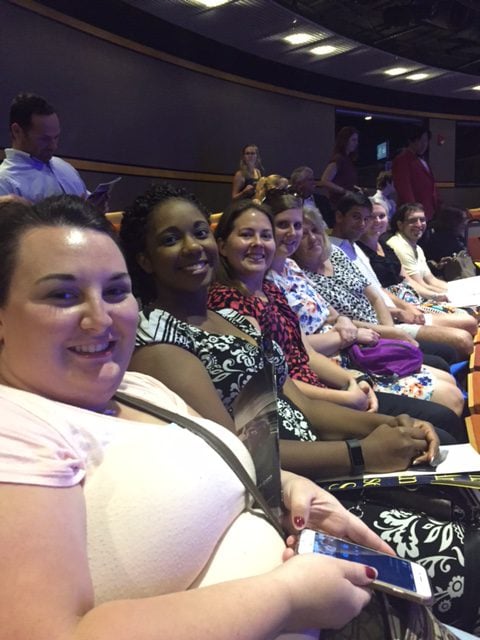 Kennedy Center: (l-r) Sabrina Cheek, Crystal Whitaker, Stephanie Peagler, Jennifer Wike, Melissa Brown, Jonathan Clayton, Anne Moore and Anthony Bufis