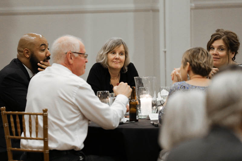 (l-r) Steve Mielenhausen, Brent Wake, May Sagbakken and Becky Mueller, Class of 2017-18