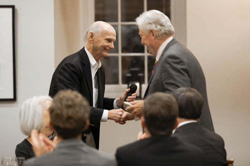 Secretary Riley and Terry Peterson