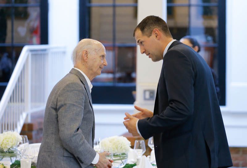 (l-r) Secretary Riley and Eric VandenHeuvel