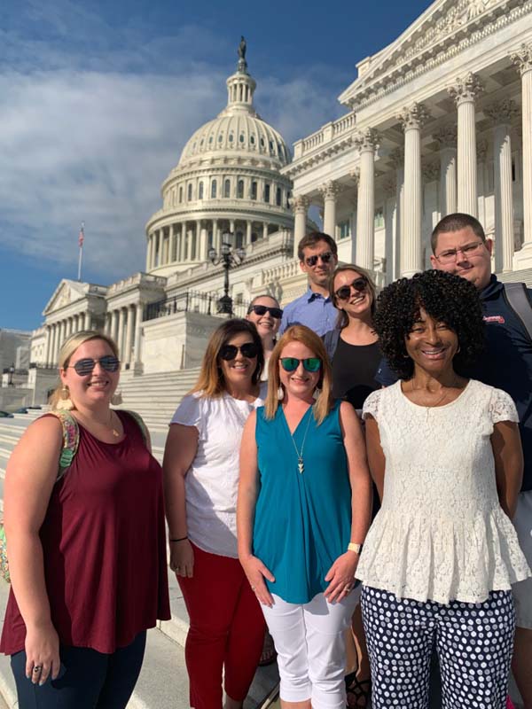 Front row (l-r): Shawna Fowler, Sarah Rinker, Kerri Pratt and Cynthia Knotts; Back row (l-r): Sara Crider, Nathan Campbell, Leigha Farthing and William Ash