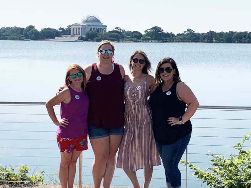 (l-r) Kerri Pratt, Shawna Fowler, Leigha Farthing and Sarah Rinker