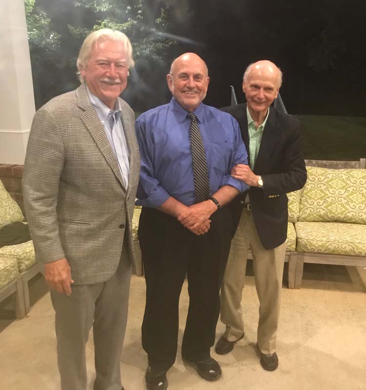 (l-r) Terry Peterson, Joe Conaty and Secretary Riley