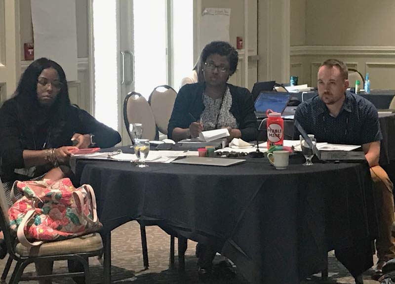 (l-r) Tiyana Glenn, Charmaine Davis-Bey and Benjamin Baird