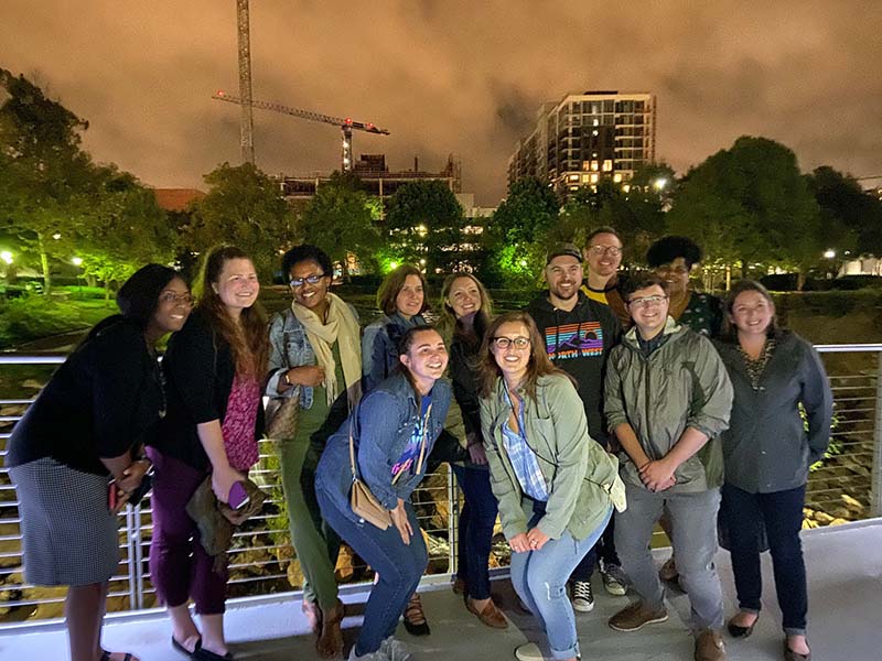 The Fellows on the Liberty Bridge downtown