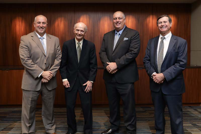 (l-r): Danny Merck, Pickens County School District Superintendent, Secretary Riley, Jamie Hennessy, and Don Gordon